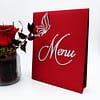 menu mariage papillon