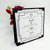 Menu de mariage autoportant thème Gatsby
