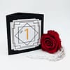 Numéro de table de mariage Gatsby au format autoportant triangulaire