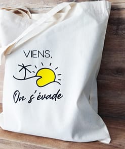 Tote bag personnalisé évasion - Présentation générale