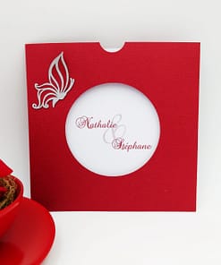 Faire-part Papillon Nathalie - Présentation extérieure