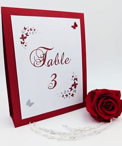 Nom de table Mariage Papillon autoportant à pied Coloré