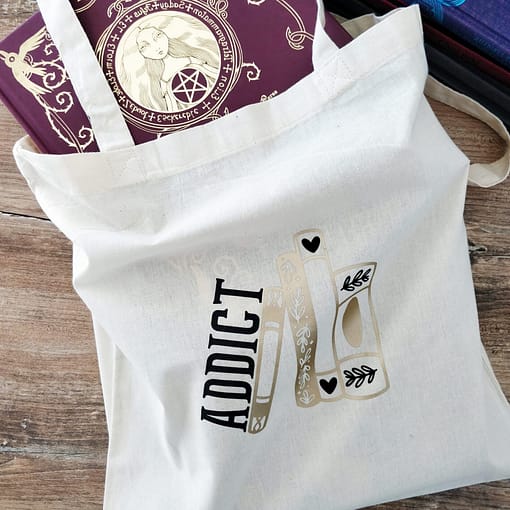 Tote bag addict livres - Présentation générale
