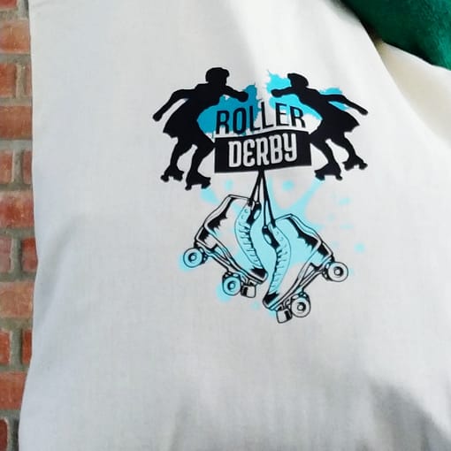 Création personnalisée d'un tote bag roller derby