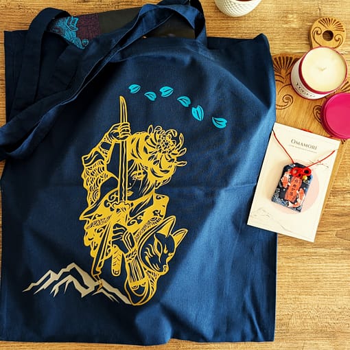 Box Onna Bugeisha - Tote bag, Bougie, Omamori
